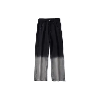 PAINT STAIN Jeans Unisex Gradient Black
