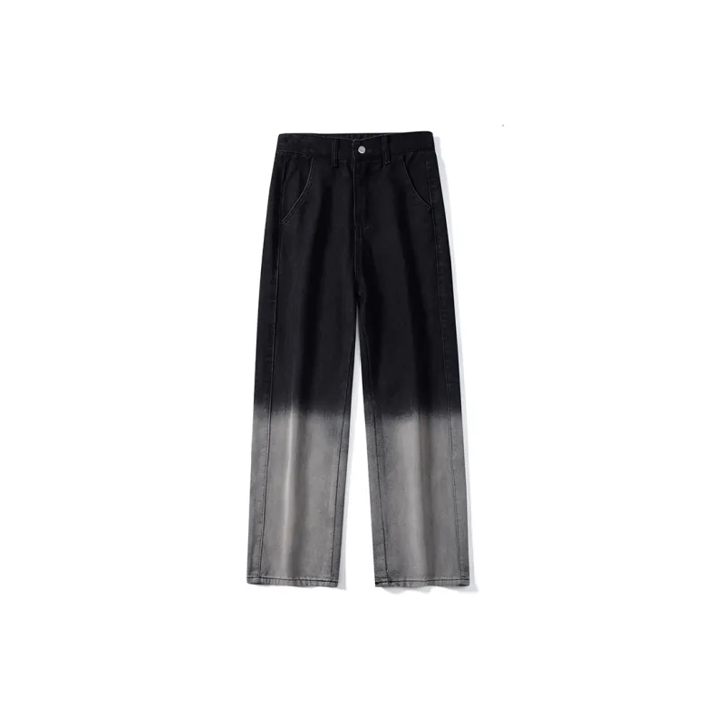 PAINT STAIN Jeans Unisex Gradient Black-0