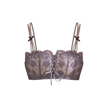 Flowers In Water Bra Women's Smoke Purple