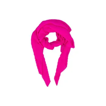 GIORGIO ARMANI Plissé Semi-Sheer Chiffon Scarf