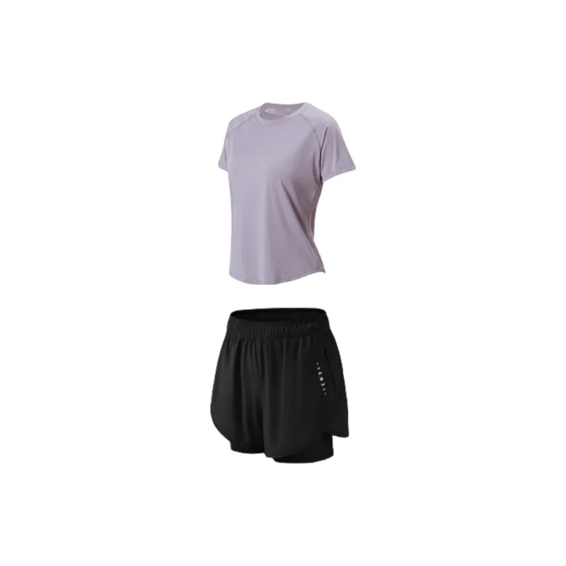 Canle Summer Thin Yoga Top Fitness Loose Fit Slimming Women's Outdoor Sports Suit-5