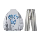 Set (Gray Coats+Light Blue Washable Jeans)