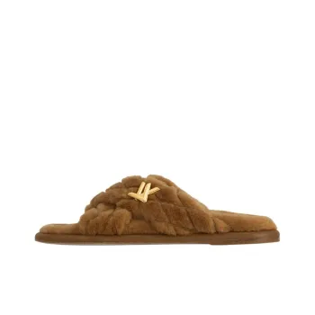 LOUIS VUITTON Bliss Slip Resistant Slide Slippers Women's Brown