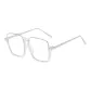Transparent Silver Frame with Transparent Lens