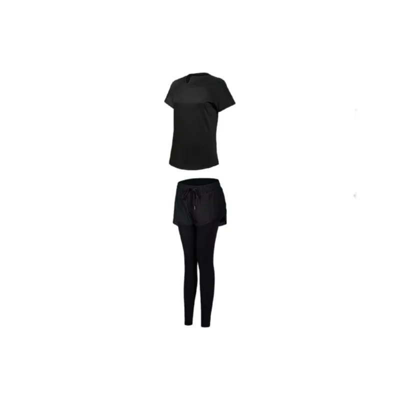 ACRUNU Yoga Sets Polyester Pilates Yoga Sports Running Women's Black Purple Green-2