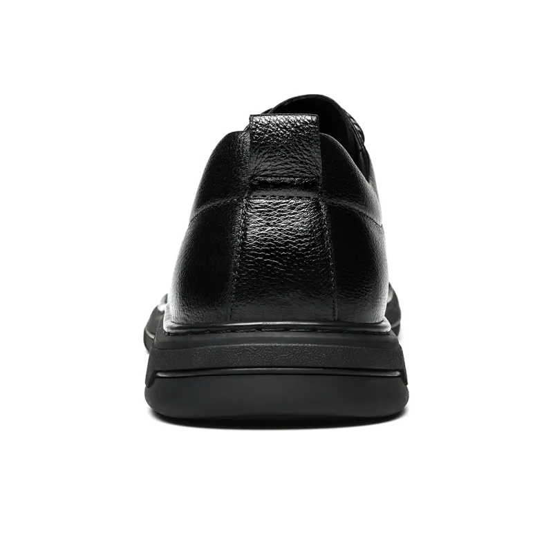 FAPAI Men's Casual Shoes Men Low Top Black-4
