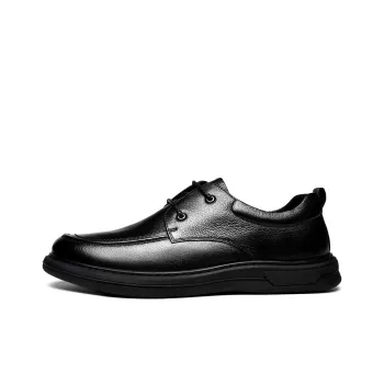 FAPAI Men's Casual Shoes Men Low Top Black