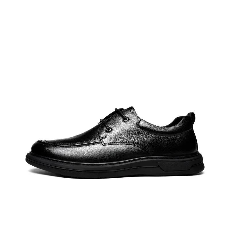 FAPAI Men's Casual Shoes Men Low Top Black-0