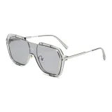 Silver Frame with Gray Lens