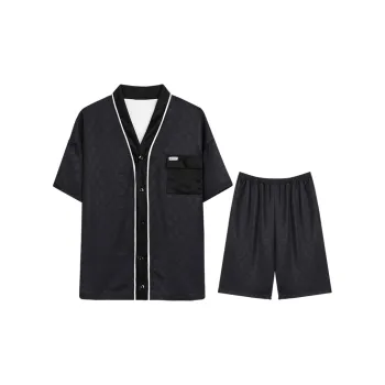 Lan Miao Pajama Set Men's Black