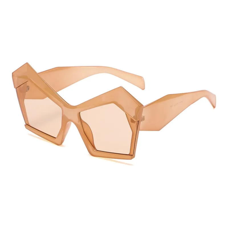 SOMAN Irregular Shape Sunglasses Women's-11