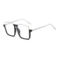 Black Silver Frame with Transparent Lens