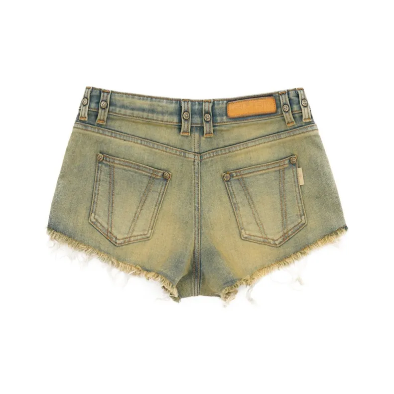 SMFK Denim Shorts Women's Cheese Color-1