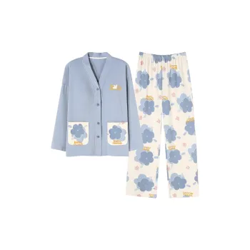 Follow The United States Pajama Set Women's Glacier Blue