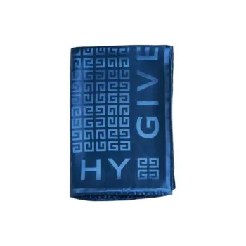 GIVENCHY Silk Silk Scarves Women's Blue