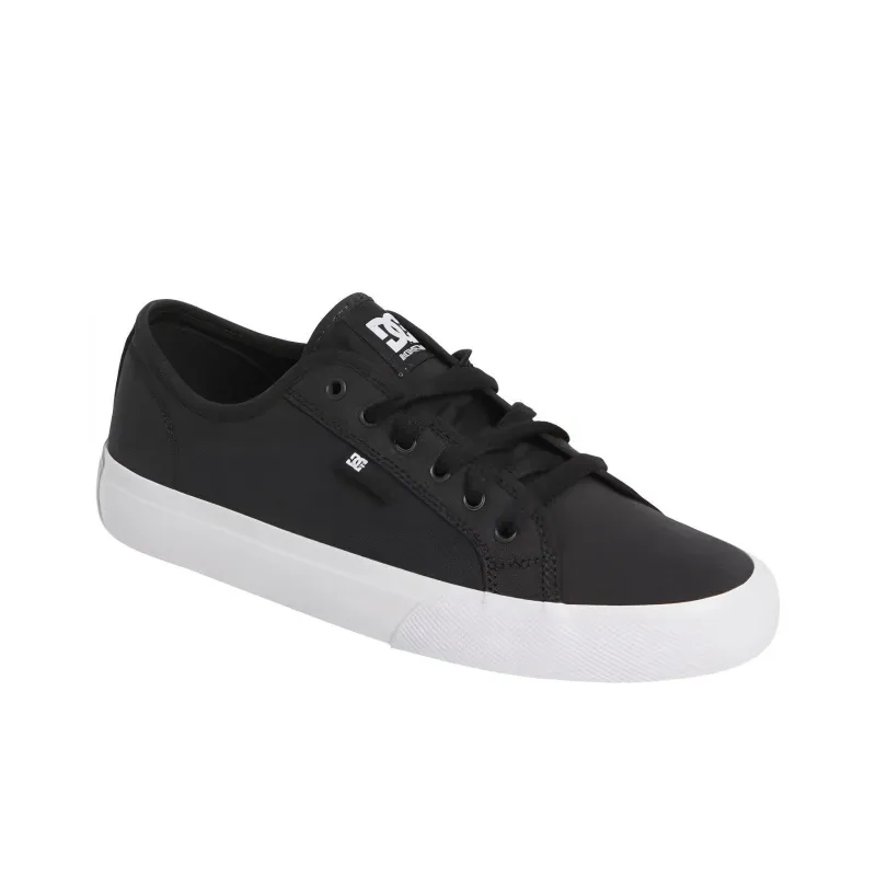 DC Shoes Anti Slip Wear Resistant Low Top Casual Shoes Men's White Black-2