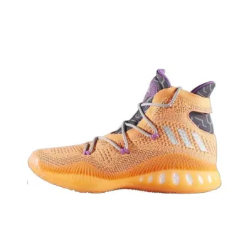 Adidas Crazy Explosive Primeknit Cushioning Wear-Resistant High-Top Basketball Shoes Men's Orange Black