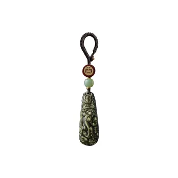 Moonstone Edge Obsidian Pendants Unisex