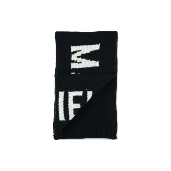 MM6 Maison Margiela Logo Intarsia Knit Scarf