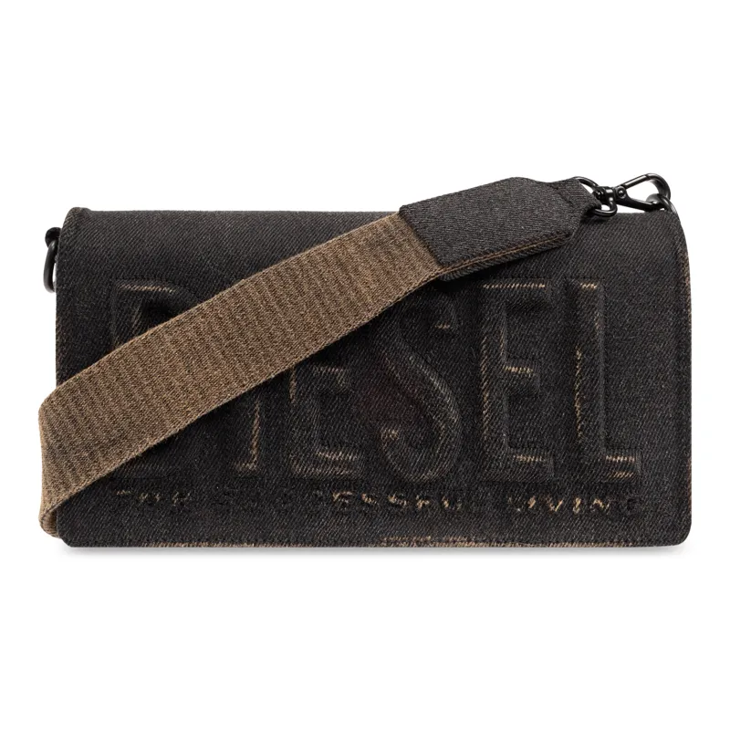 DIESEL 100% Cotton Crossbody Bag Shoulder Bag Women's Diesel Black-0