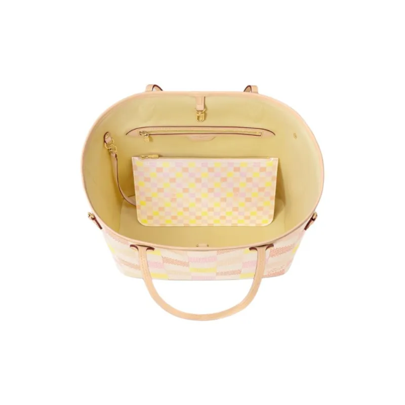 LOUIS VUITTON Neverfull Mm Peach-3