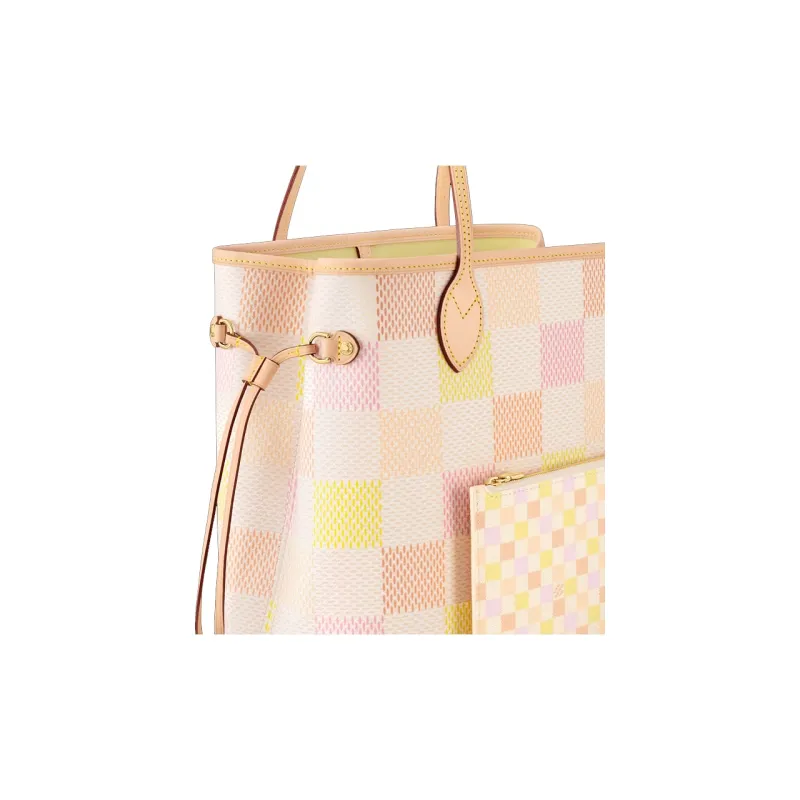 LOUIS VUITTON Neverfull Mm Peach-5