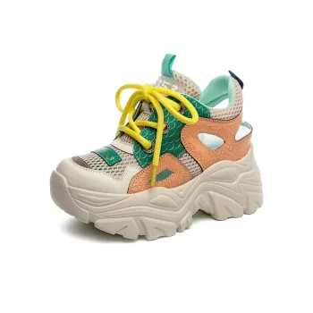 Shoe Cabinet Floral Language Low Top Chunky Sneakers Women's