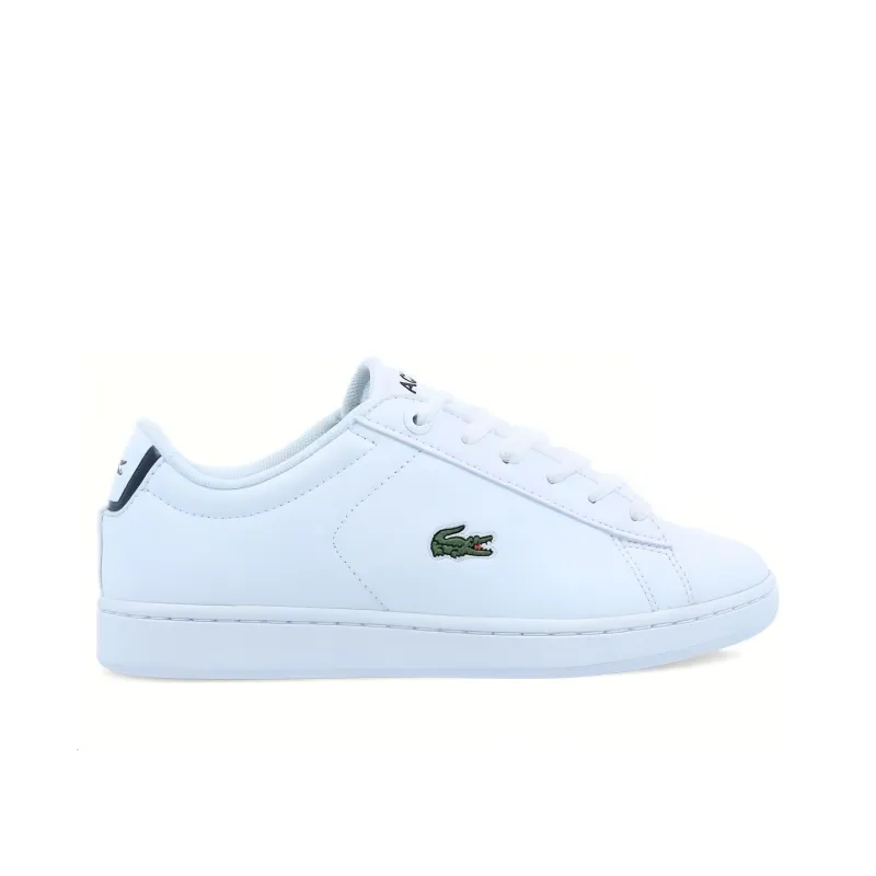 LACOSTE Lightweight Low-Top Skateboard Shoes Women's White-1
