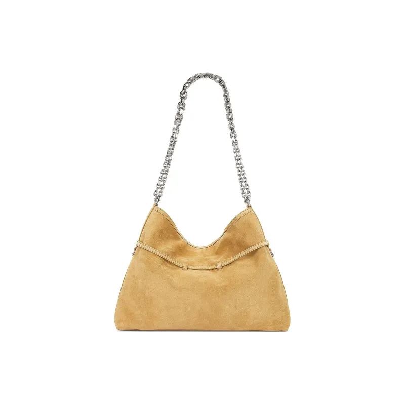 GIVENCHY Voyou Suede Handbag, Shoulder Bag Women's Brown-2