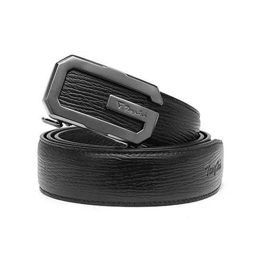 TangGuh Cow Leather Men's Pants Belt Men's Black Standard Width 3.5cm-5