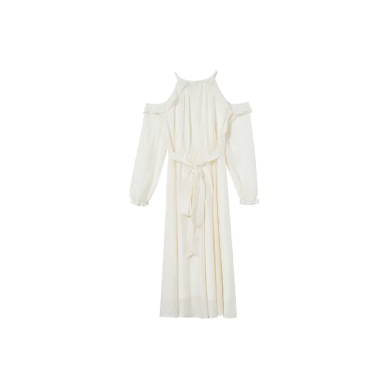WESTLINK Long Sleeved Dresses Women's Apricot-1