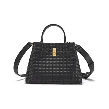 ELLE Cow Leather Shoulder Bag, Crossbody Bag, Handbag Women's Multicolor