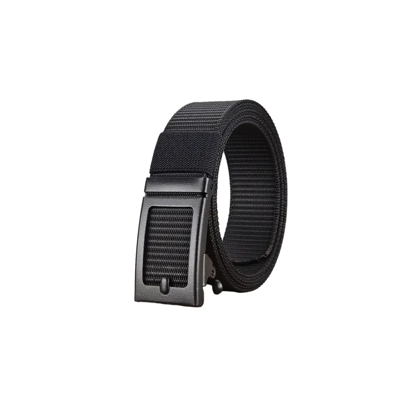 JW Metal Automatic Buckle Outdoor Breathable Casual Versatile Commute Canvas Belt Unisex-0