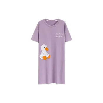 The Story Of The Flower Season Nightgown Women's Light Purple