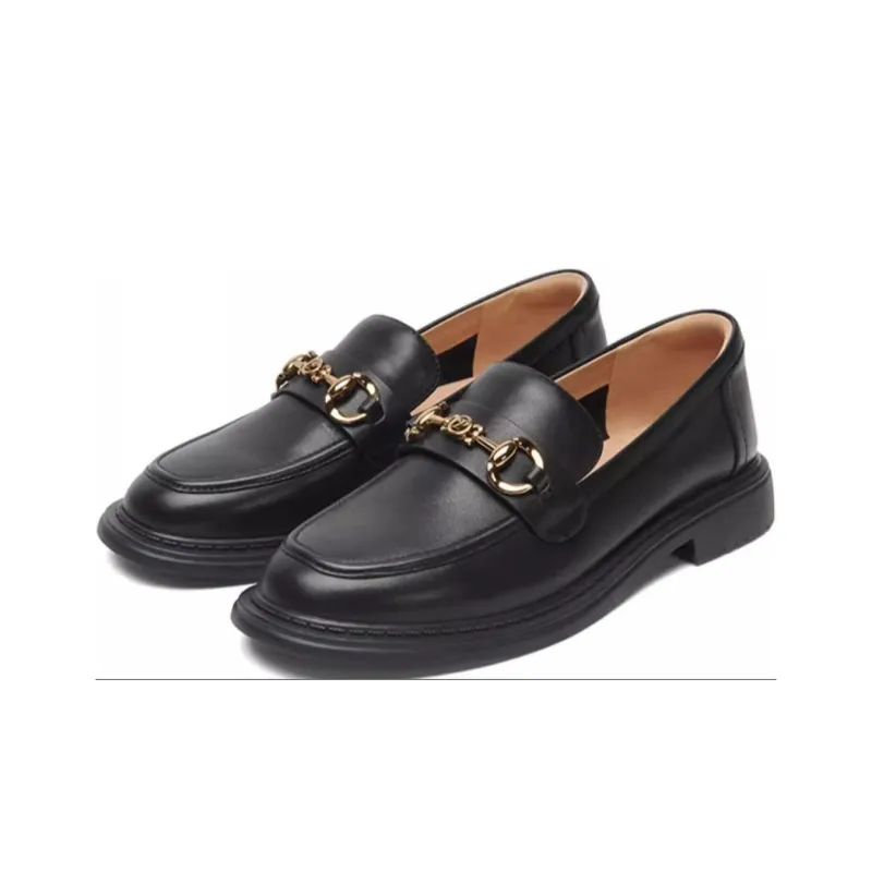 PT'SON Loafers 2.8cm Women's Black-3