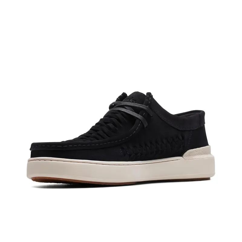Clarks Low Top Skateboard Shoes Men's Black-2