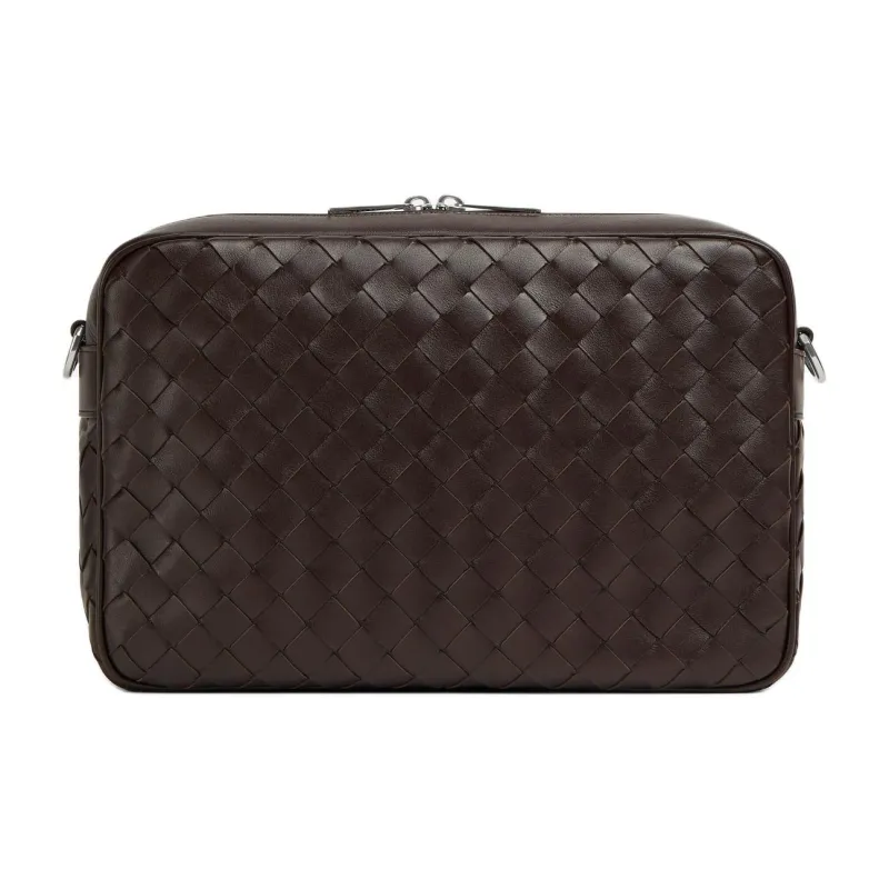 Bottega Veneta Intrecciato Calfskin Crossbody Bag Medium Size Men's Gummies-1