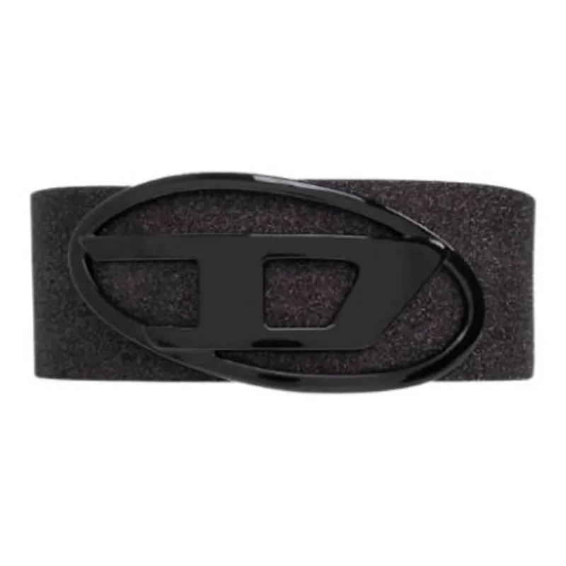 DIESEL B-1Dr Logo Plaque Buckle Belt-0