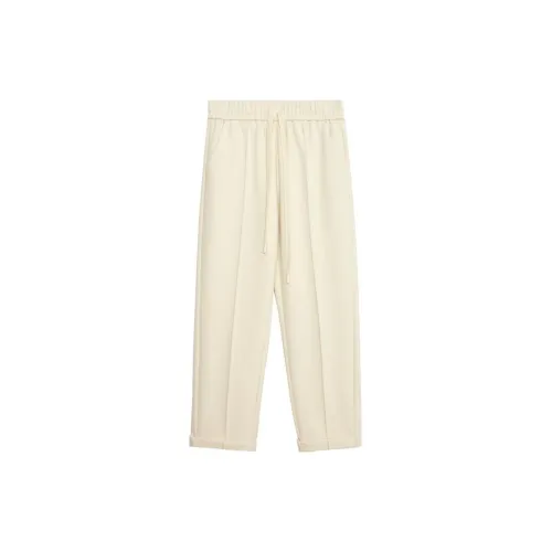 Asuka and new sake Knitted Sweatpants Women's Off White