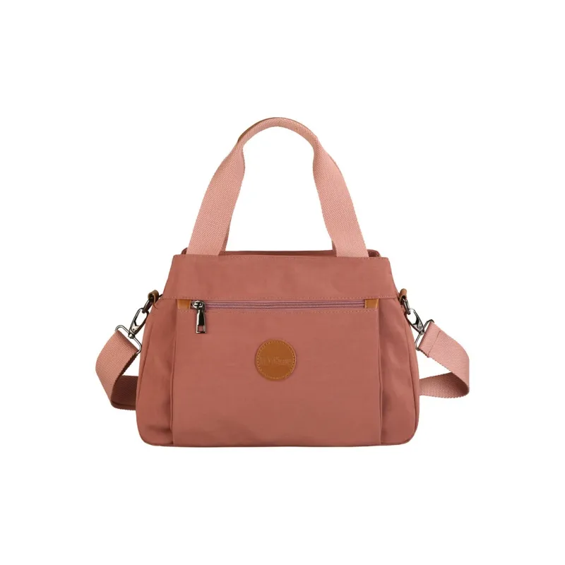 ALOENEY Nylon Fabric Portable Crossbody Bag, Shoulder Bag Women's Khaki/Black/Pink/Green/Gray-8