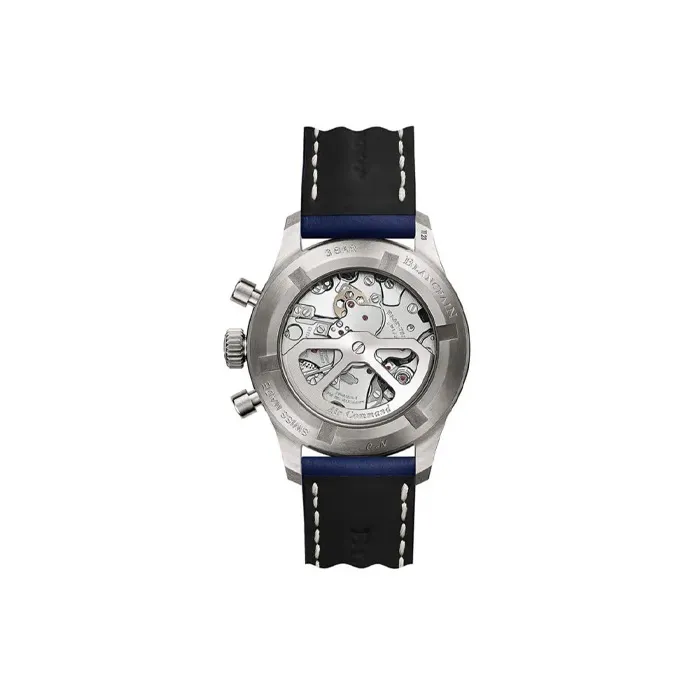 BLANCPAIN AIR COMMAND Collection Automatic Mechanical Movement Unisex Watch Blue Dial Leather Watch Bands-4