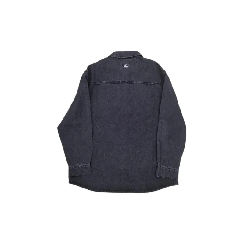 MLB New York Yankees Denim Jackets Unisex Black-1