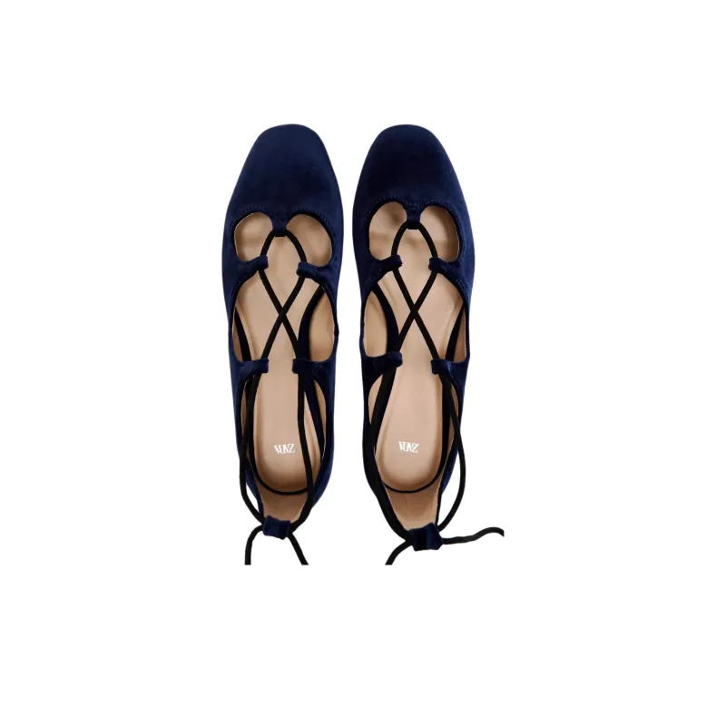 ZARA Casual Single Shoes Women's Dark Blue-4