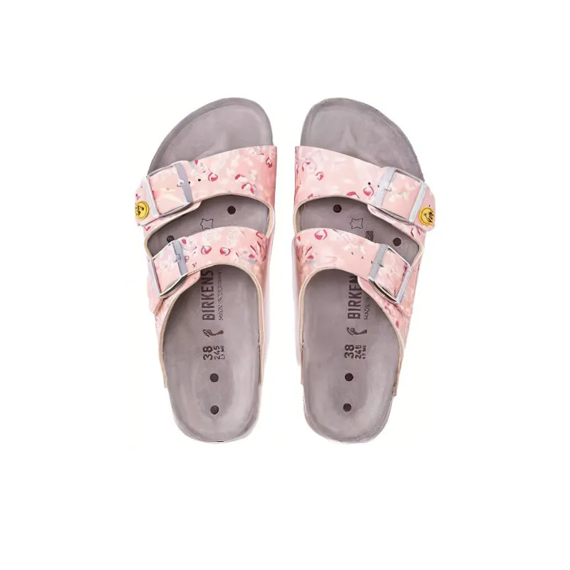 Birkenstock Arizona Esd Birko Flor Narrow Field 'Flower Field Rose' Women's-3
