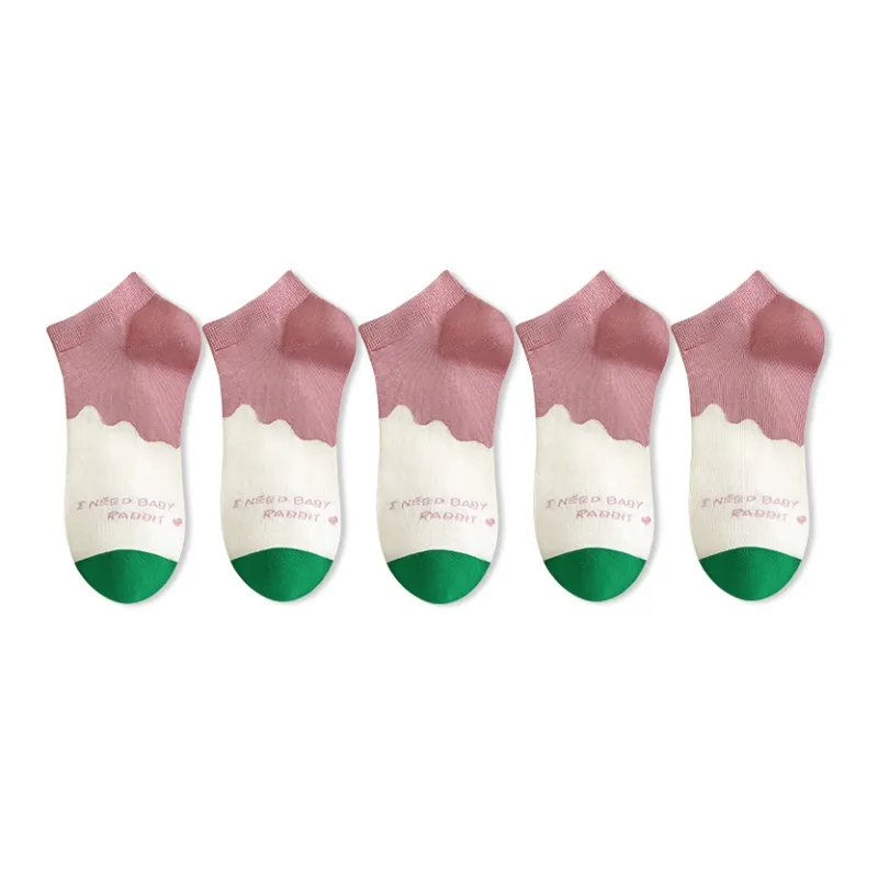 Taste The Color Ankle Socks Women's Pack Of 5-7