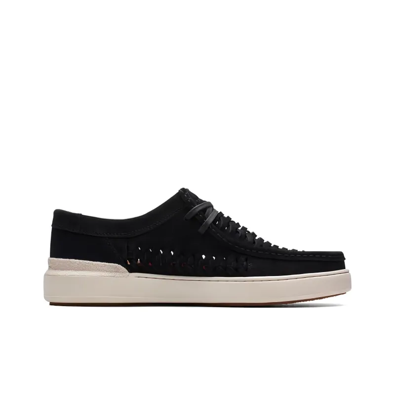 Clarks Low Top Skateboard Shoes Men's Black-1