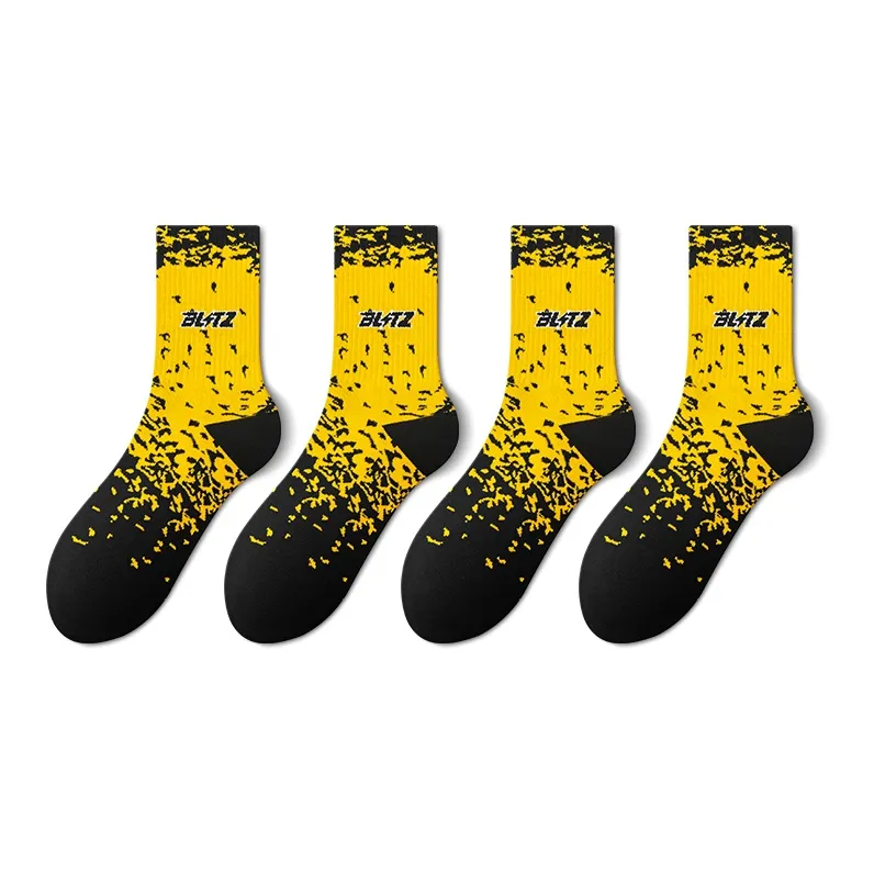 Taste The Color Mid Calf Socks Unisex 4 Pack-12