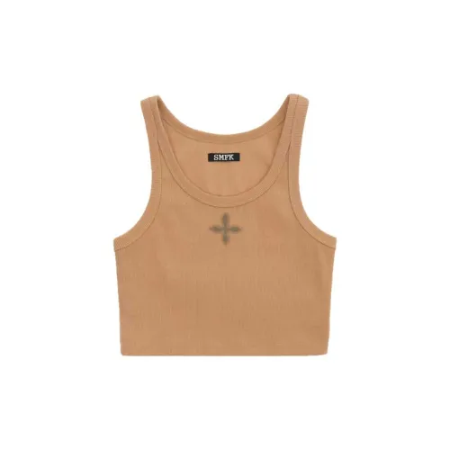 SMFK Tank Tops Women's Wheat