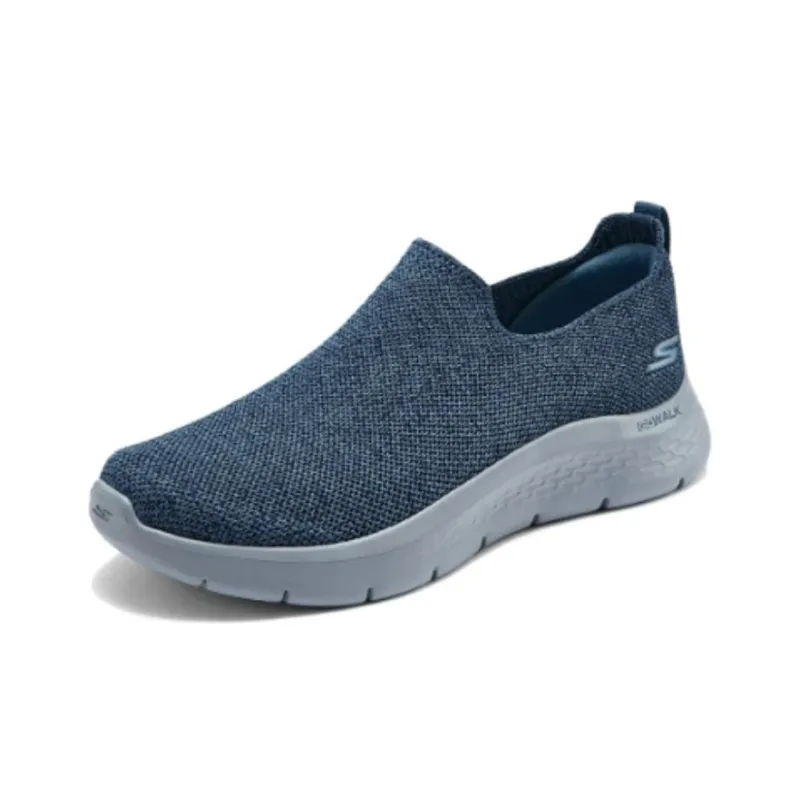 Skechers Cushioned Wear Resistant Breathable Rebound Low Top Casual Shoes Men's Blue-2