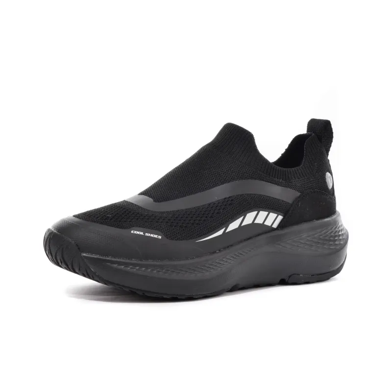 TREEPERI Cushioning, Slip Resistant, Breathable, Lightweight, Height Increasing Low Top Running Shoes Unisex Black-0